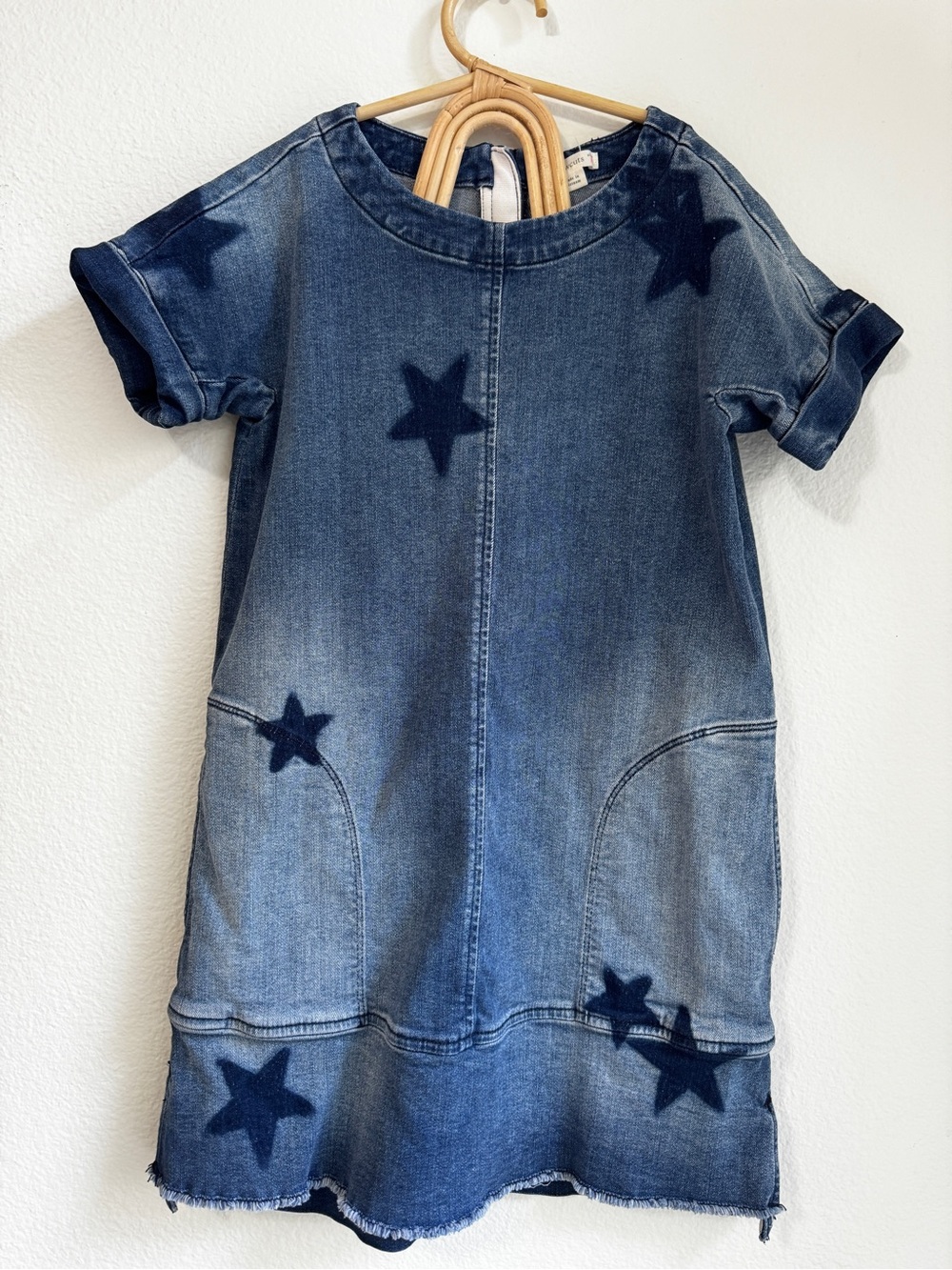 Crewcuts Girls' Dark Blue Star Denim Dress